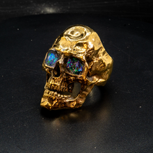 Load image into Gallery viewer, The Hundred Eyes of Argus Panoptes - Crushed Opal and Diamond Ring - Greek Mythology