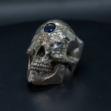 Load image into Gallery viewer, Tartalo's Cursed Ring w/ Sapphire Eye - Ancient Basque Mythology Ring
