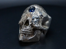 Load image into Gallery viewer, Tartalo's Cursed Ring w/ Sapphire Eye - Ancient Basque Mythology Ring