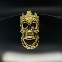 Load image into Gallery viewer, Poseidon&#39;s Rage - Greek God of the Sea Skull Ring
