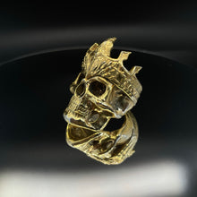 Load image into Gallery viewer, Poseidon&#39;s Rage - Greek God of the Sea Skull Ring
