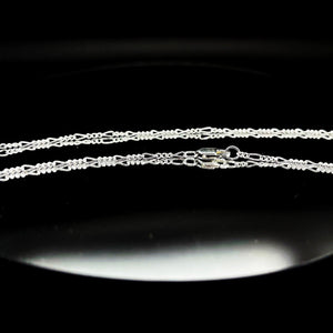Sterling Silver Figaro Chain Kings of Alchemy