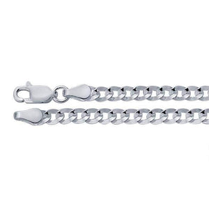 Sterling Silver Flat Curb Chain Kings of Alchemy